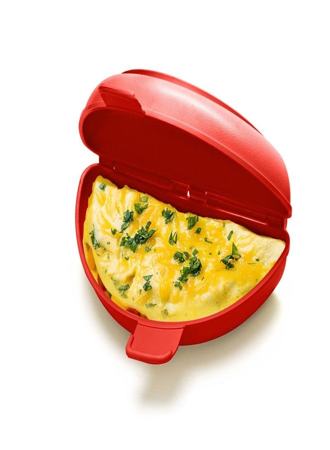 AMBSS SYS Two in One -Microwave Omelet Maker + Egg Poacher All In One Dish On The Go Quick N Easy Breakfast BPA Free Plastic - Image 2
